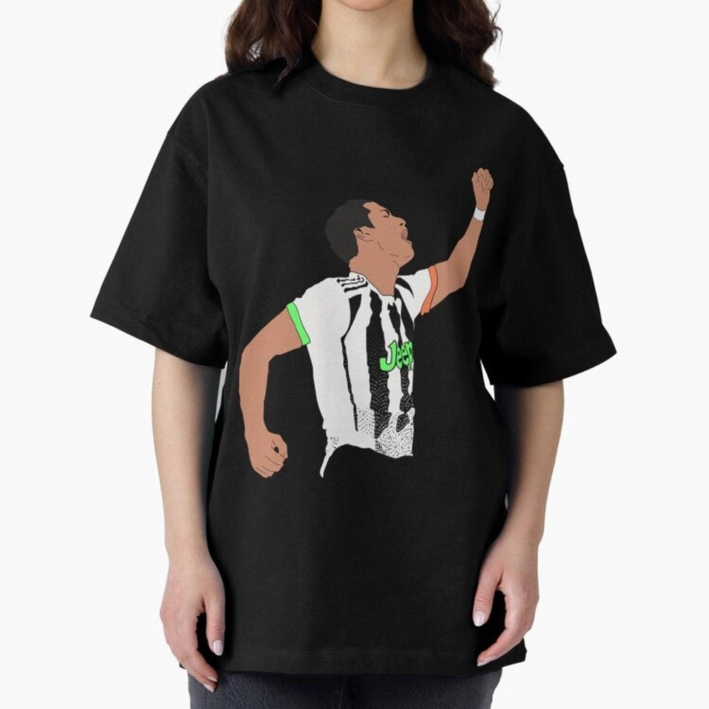 Cristiano Ronaldo Cristiano Ronaldo Juve Oversized T-Shirt Bring Trophy Dreams to Match Day Hype around FIFA World Cup 2026, Messi and Cristiano Ronaldo, France and Portugal, Vintage Soccer Flavor, Modern Football Stars, National Flags and Final