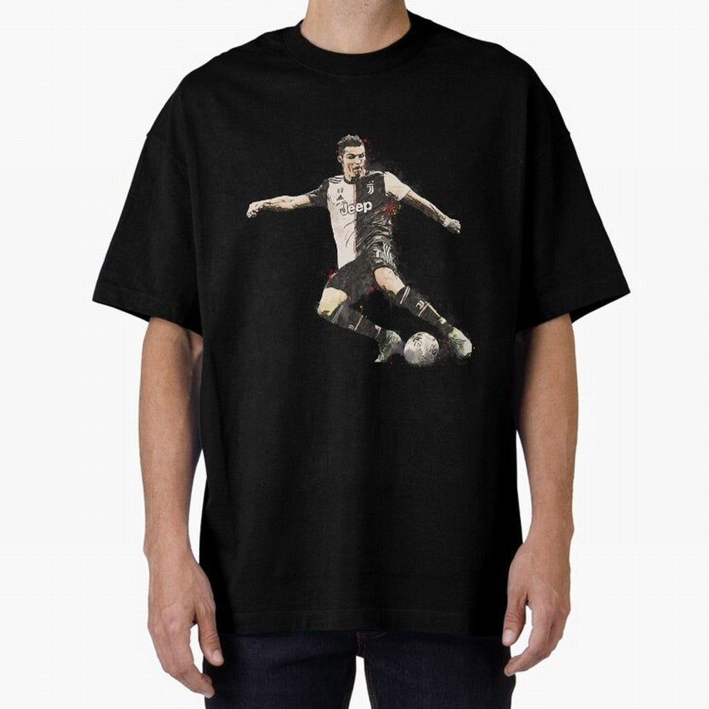Cristiano Ronaldo Oversized T-Shirt Show Fan Pride Across FIFA World Cup 2026 for Fans of Messi and Cristiano Ronaldo and Brazil, Bringing Classic Soccer Heritage, Championship Pressure, Fan Loyalty and International Pride; Ideal for Fans Who