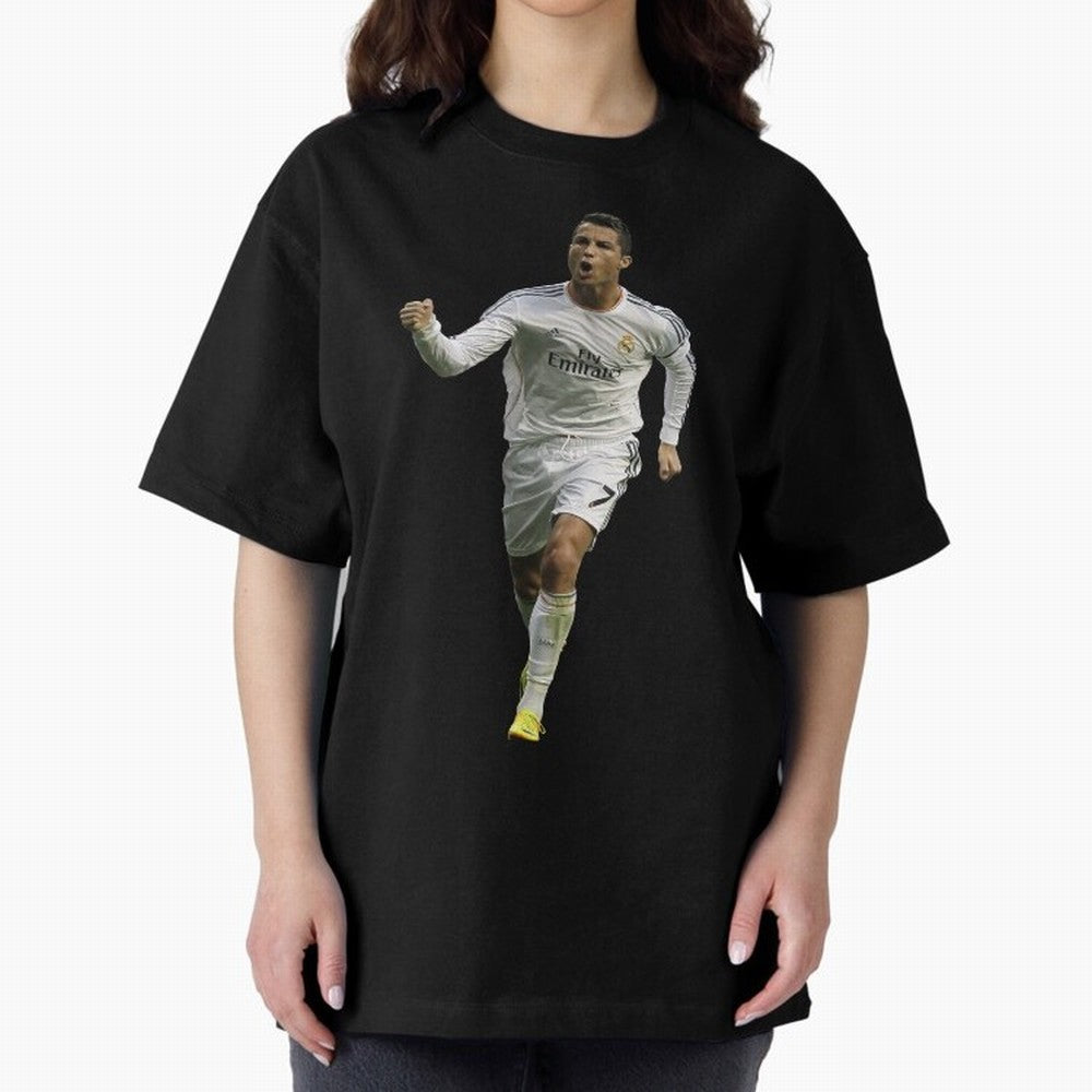 Cristiano Cool Sticker Oversized T-Shirt Fuel Your Fan Pride for FIFA World Cup 2026 for Fans of Messi, Neymar and Mbappe and Netherlands, Bringing Vintage Soccer Flavor, Modern Football Stars, National Flags and Final Night Emotion; Created for