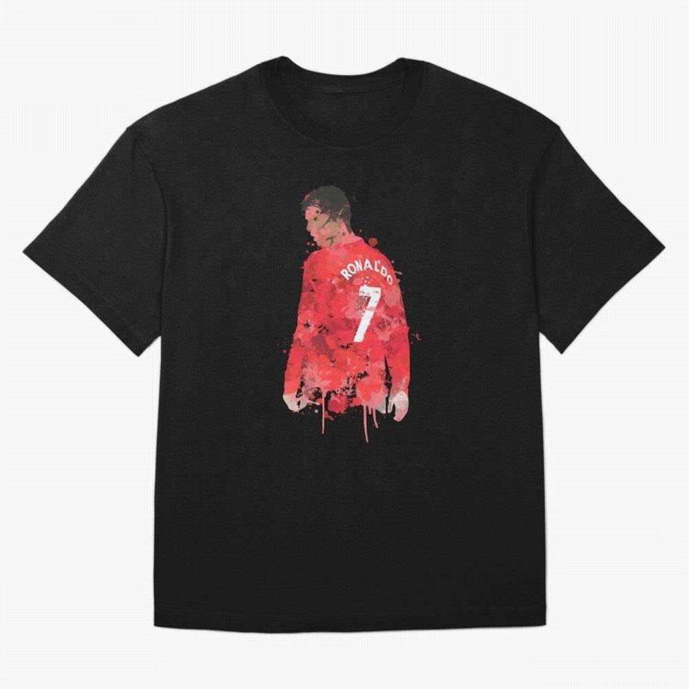 Cristiano Ronaldo - Manchester United Legend Art Oversized T-Shirt Create FIFA World Cup 2026 Group Stage for Fans of Mbappe and Portugal, Spain and Germany, Bringing Retro Football Energy, Iconic Rivalries, Trophy Chase Drama and Stadium
