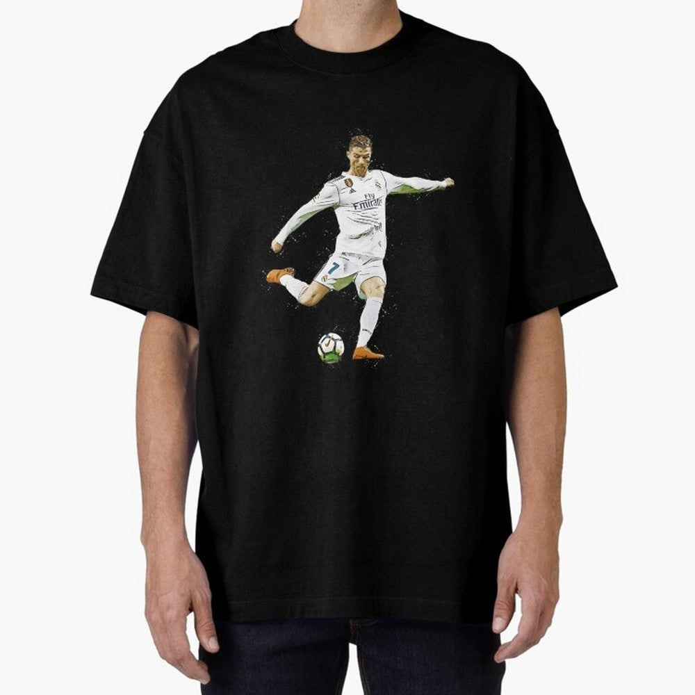 Cristiano Ronaldo Celebration Oversized T-Shirt Enjoy the FIFA World Cup 2026 USA Canada Mexico Journey through Cristiano Ronaldo Highlights, England, France and Netherlands Pride, Classic Soccer Heritage, Championship Pressure, Fan Loyalty and