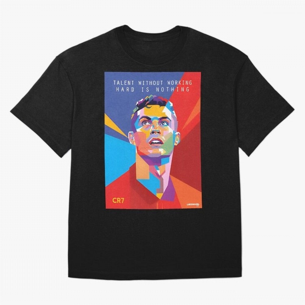 Cristiano Ronaldo Oversized T-Shirt Capture FIFA World Cup 2026 Celebrating Neymar, Haaland and Cristiano Ronaldo, France and Portugal Energy, Match Day Excitement, Supporter Culture, Golden Goals and Global Football Passion; Perfect for People Who