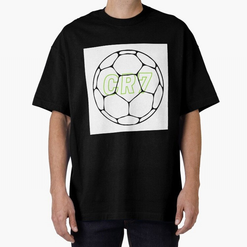 Cristiano Ronaldo CR7 Oversized T-Shirt Share FIFA World Cup 2026 USA Canada Mexico for Fans of CR7 and Argentina, France and Brazil, Bringing Football Festival Excitement, Trophy Ambitions, Country Rivalries and Star Player Buzz; Perfect for