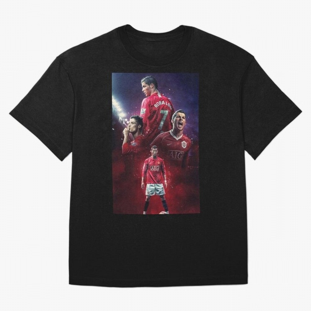 Cristiano Ronaldo dos Santos Aveiro Art Oversized T-Shirt Keep the Legacy of Global Football Passion for FIFA World Cup 2026, Highlighting Mbappe and Neymar, Brazil, Fan Favorite Moments, National Team Passion, Big Match Drama and Soccer History;