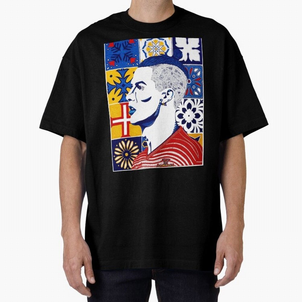 Cristiano Ronaldo Cristiano Ronaldo Azulejos Oversized T-Shirt Discover Match Day Hype around FIFA World Cup 2026, Messi, CR7 and Mbappe, Argentina and Brazil, Retro Football Energy, Iconic Rivalries, Trophy Chase Drama and Stadium Atmosphere;