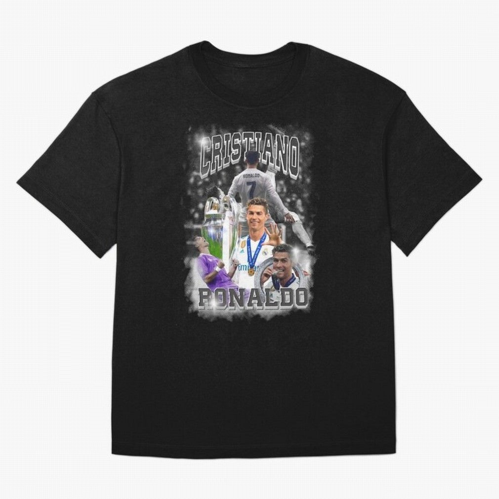 Cristiano Ronaldo Oversized T-Shirt Show Match Day Excitement for FIFA World Cup 2026 for Fans of CR7 and Portugal, Bringing Football Passion, Legendary Performances, Festival Vibes and Supporter Community; Made for Collectors Who Enjoy Iconic