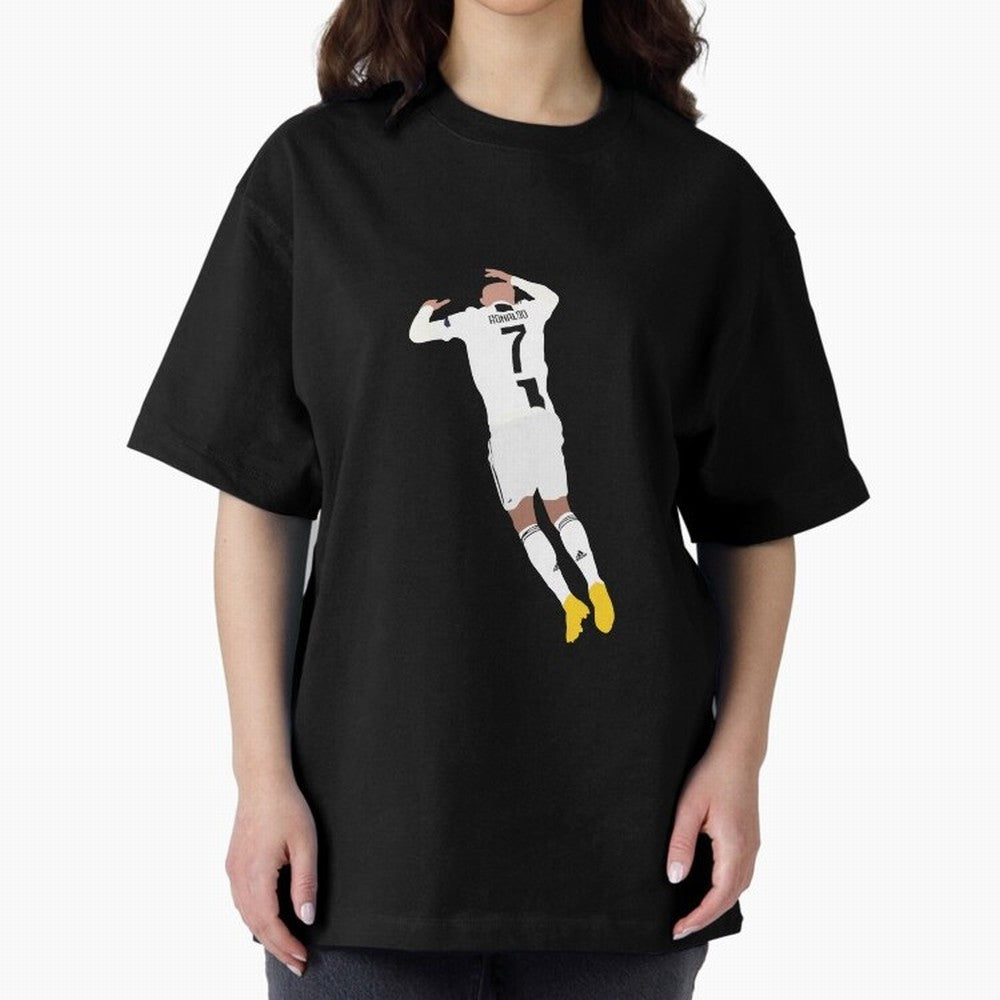 cristiano ronaldo goal celebration Oversized T-Shirt Fuel FIFA World Cup 2026 Group Stage for Fans of Cristiano Ronaldo and Brazil, Bringing Game Day Rituals, Football Legends, Country Pride and the Road to the Final; Ideal for Football Dads,