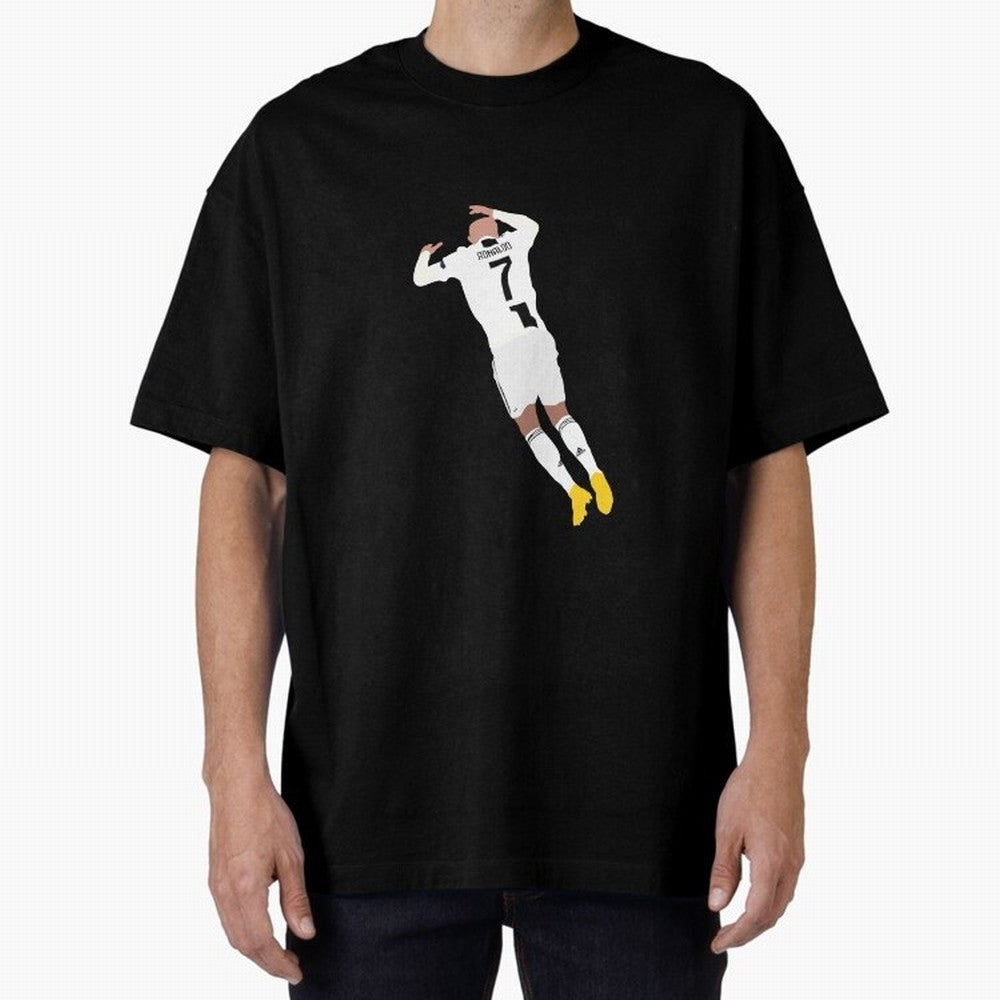 cristiano ronaldo goal celebration Oversized T-Shirt Fuel FIFA World Cup 2026 Group Stage for Fans of Cristiano Ronaldo and Brazil, Bringing Game Day Rituals, Football Legends, Country Pride and the Road to the Final; Ideal for Football Dads,