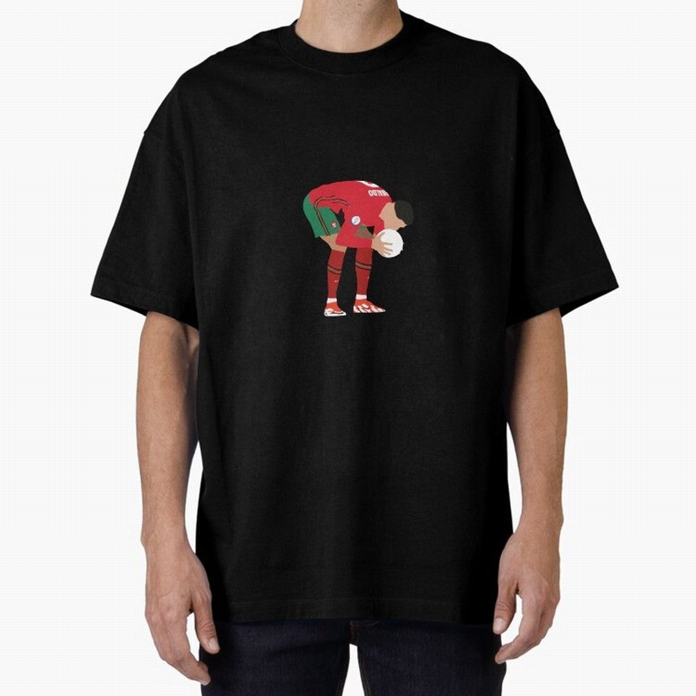 cristiano ronaldo ball kiss Oversized T-Shirt Bring Retro Soccer Energy to FIFA World Cup 2026 USA Canada Mexico Centered on Haaland, Portugal, Spain and Germany Energy, Stadium Memories, Football Loyalty, International Chants and Championship
