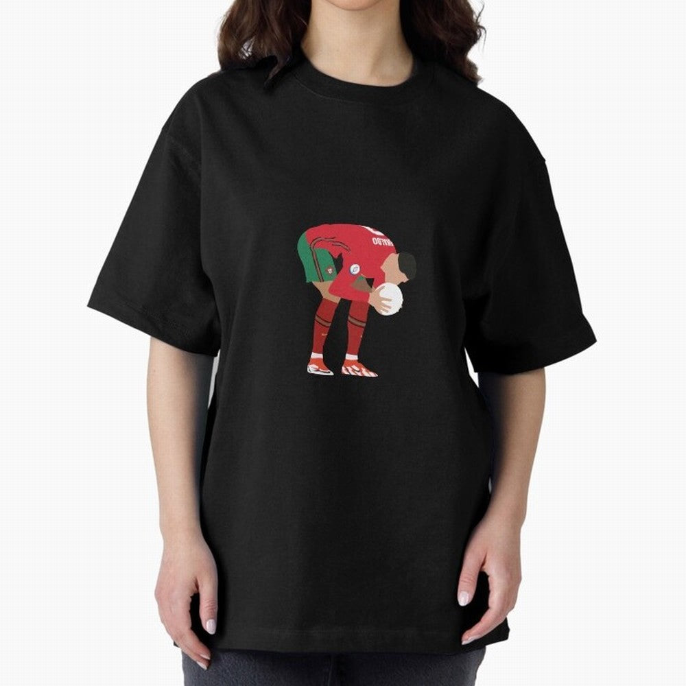 cristiano ronaldo ball kiss Oversized T-Shirt Bring Retro Soccer Energy to FIFA World Cup 2026 USA Canada Mexico Centered on Haaland, Portugal, Spain and Germany Energy, Stadium Memories, Football Loyalty, International Chants and Championship