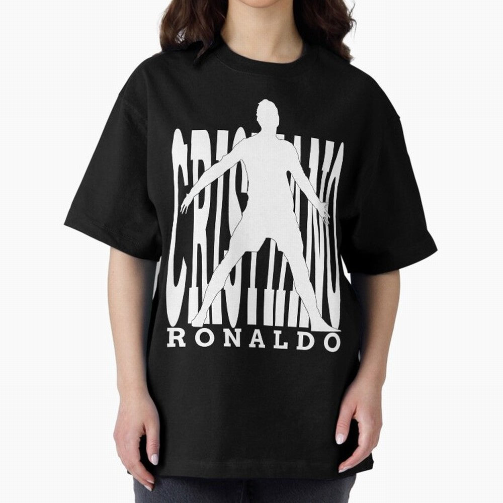 Cristiano Ronaldo - The Legend! Oversized T-Shirt Feel the Roar of FIFA World Cup 2026 USA Canada Mexico Centered on Haaland, Brazil, Portugal and Argentina Energy, Championship Spirit, Famous Goals, Roaring Crowds and International Football Unity;