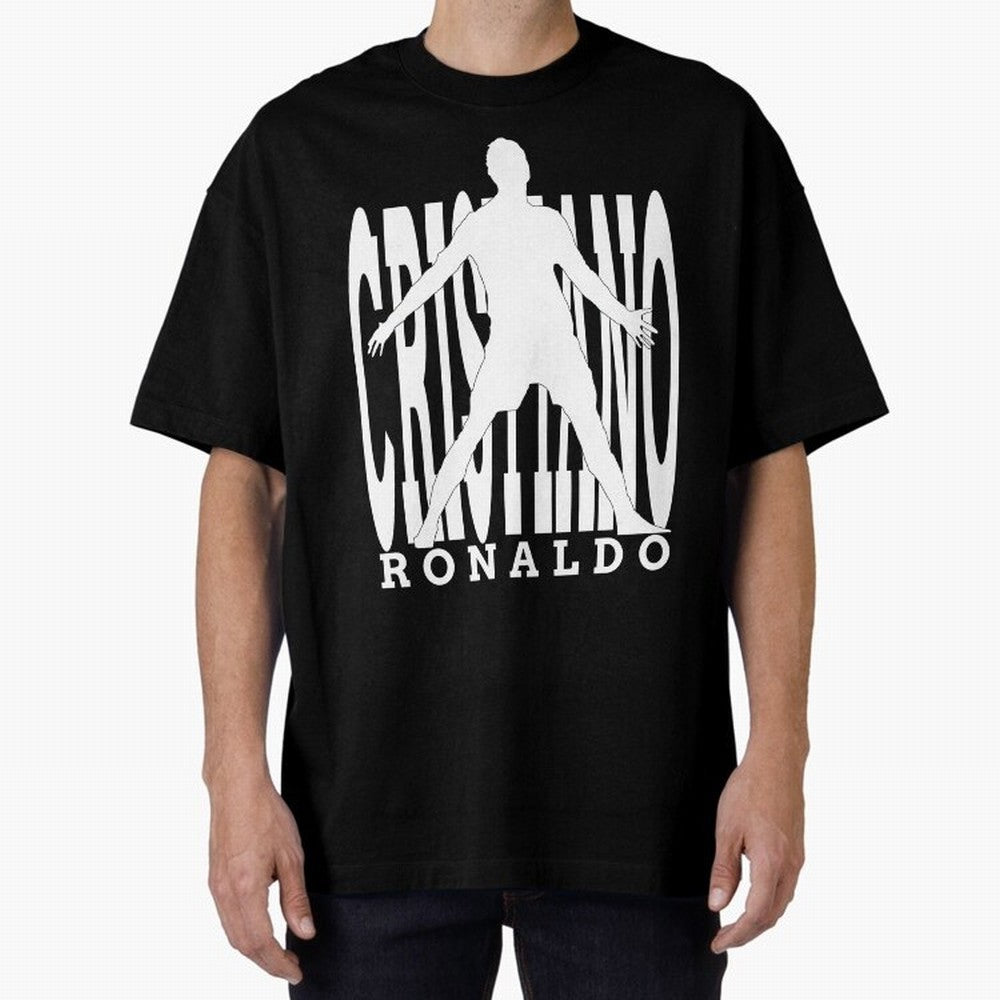 Cristiano Ronaldo - The Legend! Oversized T-Shirt Feel the Roar of FIFA World Cup 2026 USA Canada Mexico Centered on Haaland, Brazil, Portugal and Argentina Energy, Championship Spirit, Famous Goals, Roaring Crowds and International Football Unity;