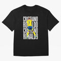 Cristiano Ronaldo Siuuuu Celebration Oversized T-Shirt Follow the FIFA World Cup 2026 USA Canada Mexico Journey through CR7 and Messi Highlights, England and Germany Pride, Worldwide Fan Energy, Dramatic Goals, Stadium Lights and Championship