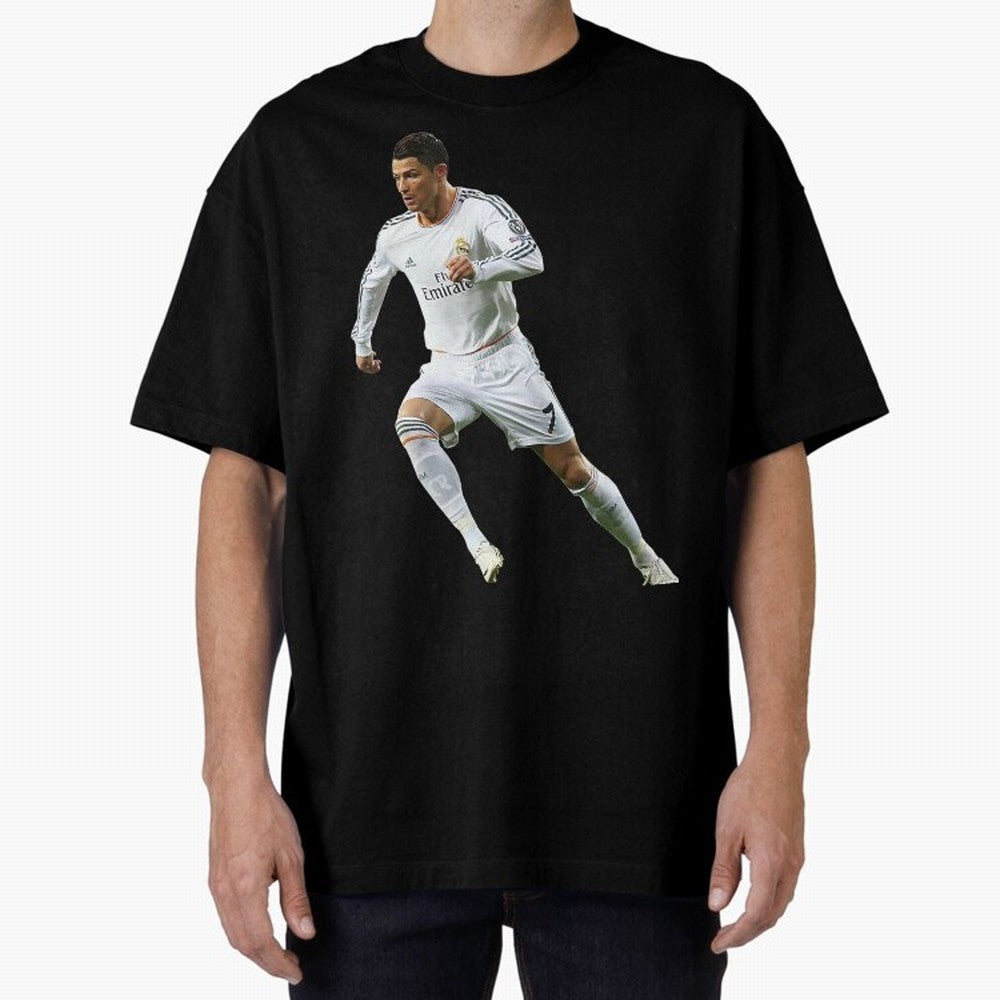 Cristiano Ronaldo Oversized T-Shirt Celebrate Football Heritage in Global Football Passion for FIFA World Cup 2026 Group Stage, Connected to Haaland, England, France and Netherlands, Global Supporter Spirit, Legendary Goals, National Colors and