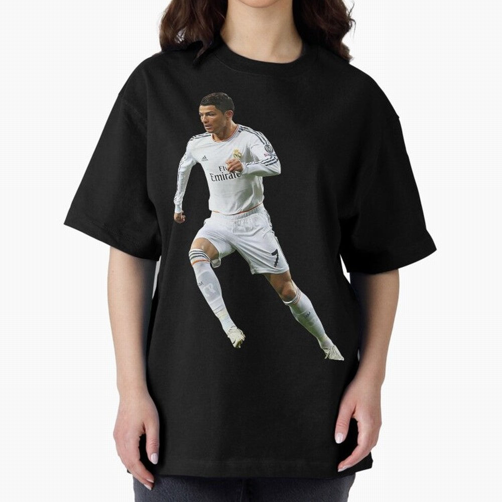 Cristiano Ronaldo Oversized T-Shirt Celebrate Football Heritage in Global Football Passion for FIFA World Cup 2026 Group Stage, Connected to Haaland, England, France and Netherlands, Global Supporter Spirit, Legendary Goals, National Colors and