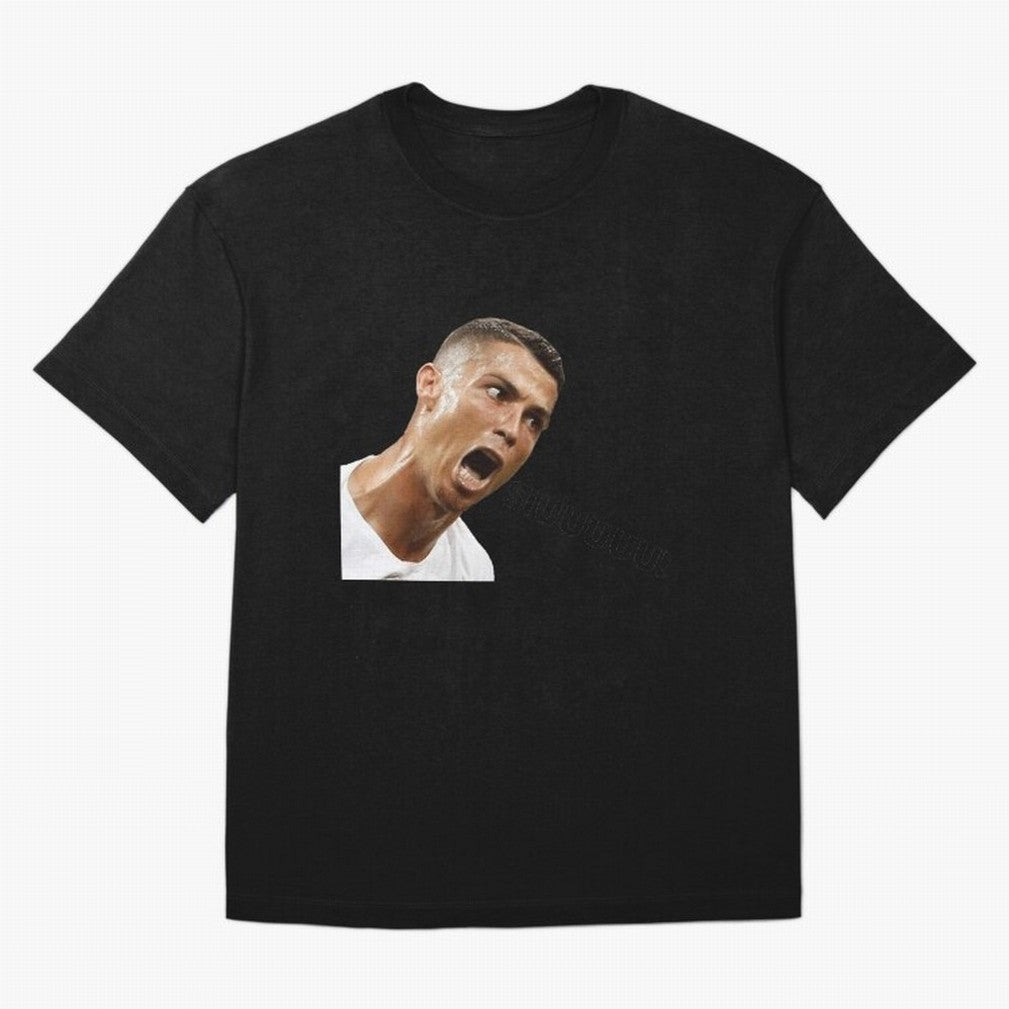 Cristiano Ronaldo Siuuu Meme Oversized T-Shirt Celebrate Unforgettable Nights in Match Day Hype around FIFA World Cup 2026 Group Stage, Neymar, Netherlands, Global Supporter Spirit, Legendary Goals, National Colors and Tournament Celebration; Great