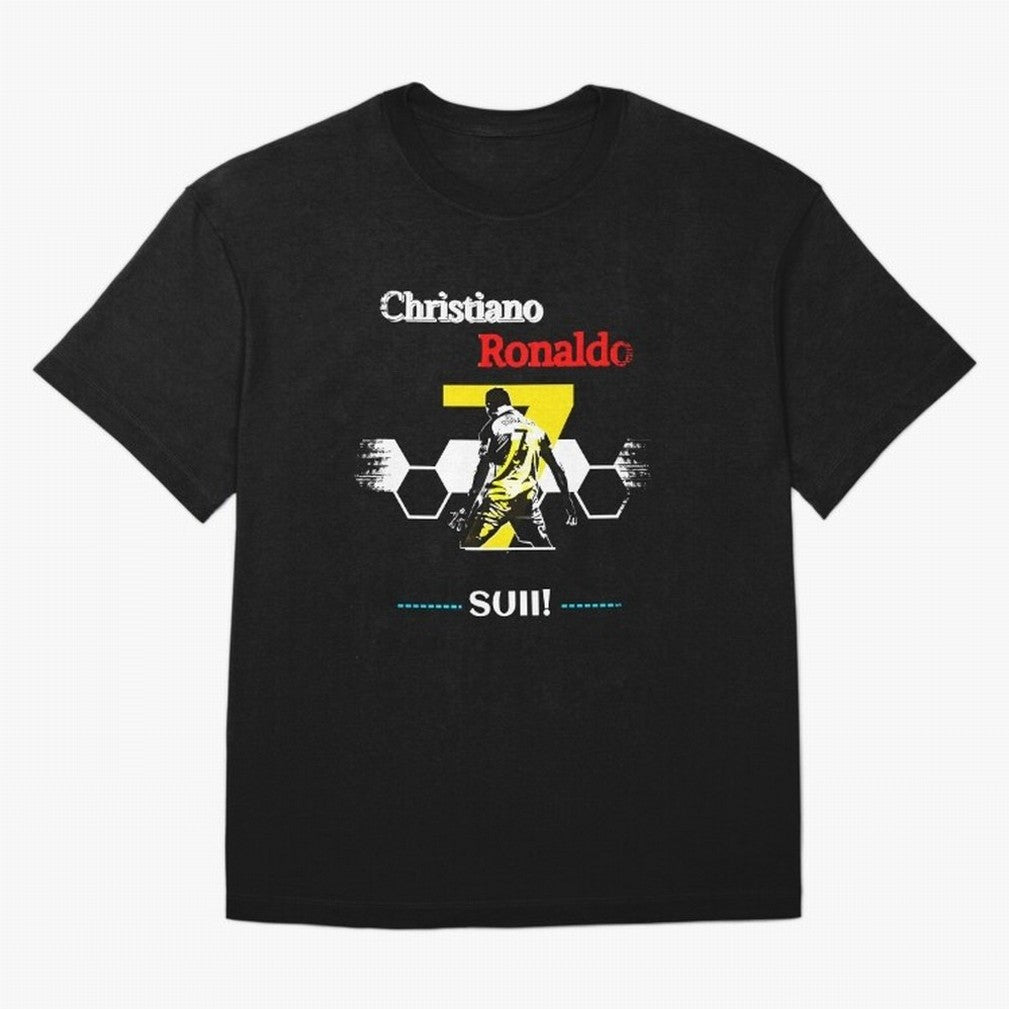Cristiano Ronaldo Cr7 Oversized T-Shirt Show Your Tournament Heart for FIFA World Cup 2026 USA Canada Mexico for Fans of Messi and Cristiano Ronaldo and Brazil, Portugal and Argentina, Bringing Football History, Final Match Energy, Crowd Noise and
