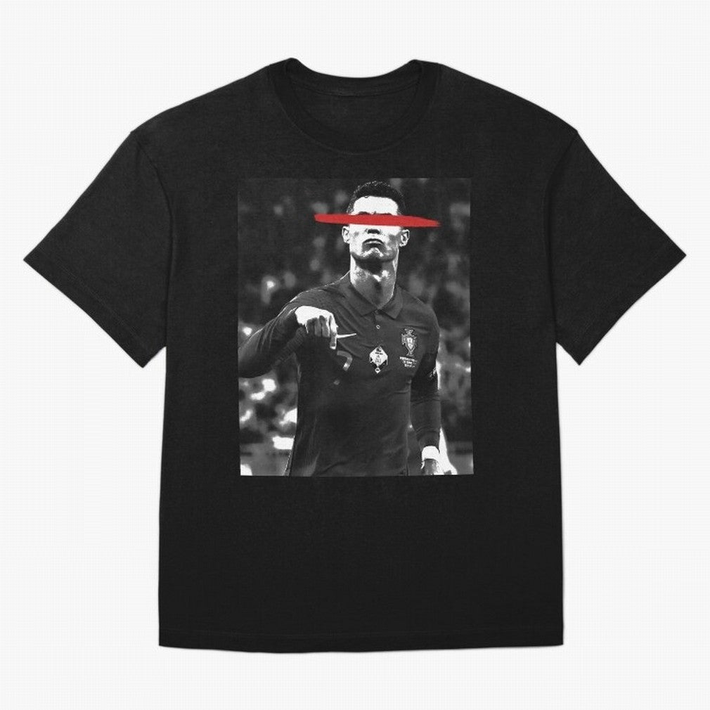 Cristiano in Rubrum Plaga Oversized T-Shirt Carry the Dream of FIFA World Cup 2026 Group Stage Spirit, with Germany, Neymar, Championship Spirit, Famous Goals, Roaring Crowds and International Football Unity; Ideal for Football Dads, Football Moms,