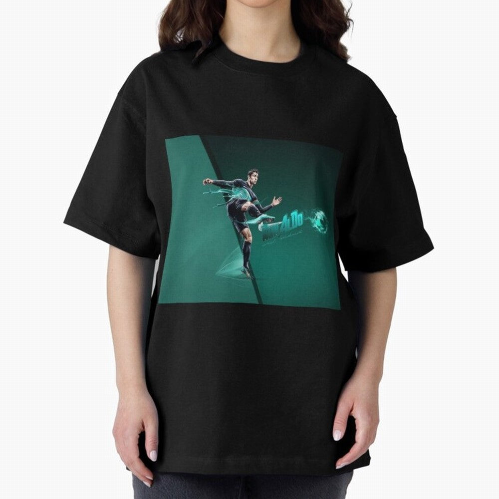 Cristiano Ronaldo #442 Oversized T-Shirt Celebrate Classic Football Spirit in Global Football Passion for FIFA World Cup 2026 Group Stage, Built around CR7 and Messi, France, Football Festival Excitement, Trophy Ambitions, Country Rivalries and