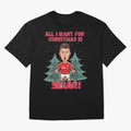 All I Want For Christmas is Siuuu Oversized T-Shirt Discover the FIFA World Cup 2026 Journey through Messi, Neymar and Mbappe Highlights, England, France and Netherlands Pride, Champion Mindset, Group Stage Buzz, Knockout Tension and Passionate Fan