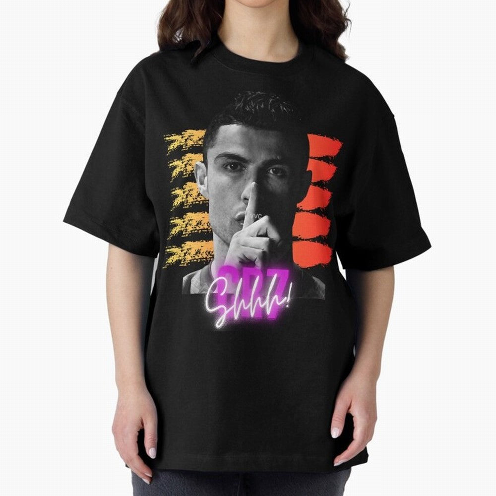 Cristiano Ronaldo cr7 portugal Oversized T-Shirt Celebrate FIFA World Cup 2026 Group Stage for Fans of Mbappe and Neymar and Brazil, Bringing Soccer Culture, Superstar Moments, National Team Dreams and Competitive Fire; Great for Supporters Who