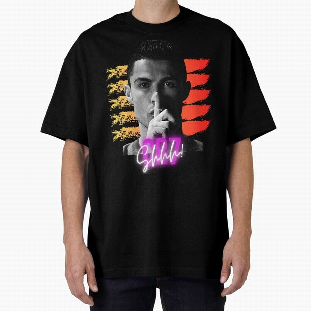 Cristiano Ronaldo cr7 portugal Oversized T-Shirt Celebrate FIFA World Cup 2026 Group Stage for Fans of Mbappe and Neymar and Brazil, Bringing Soccer Culture, Superstar Moments, National Team Dreams and Competitive Fire; Great for Supporters Who