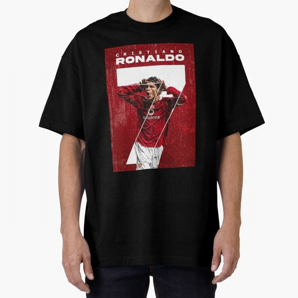 Cristiano Ronaldo Oversized T-Shirt Feel the Heartbeat of FIFA World Cup 2026 USA Canada Mexico Spirit, with Brazil, Mbappe, Worldwide Fan Energy, Dramatic Goals, Stadium Lights and Championship Celebrations; Ideal for Fans Who Follow Messi,