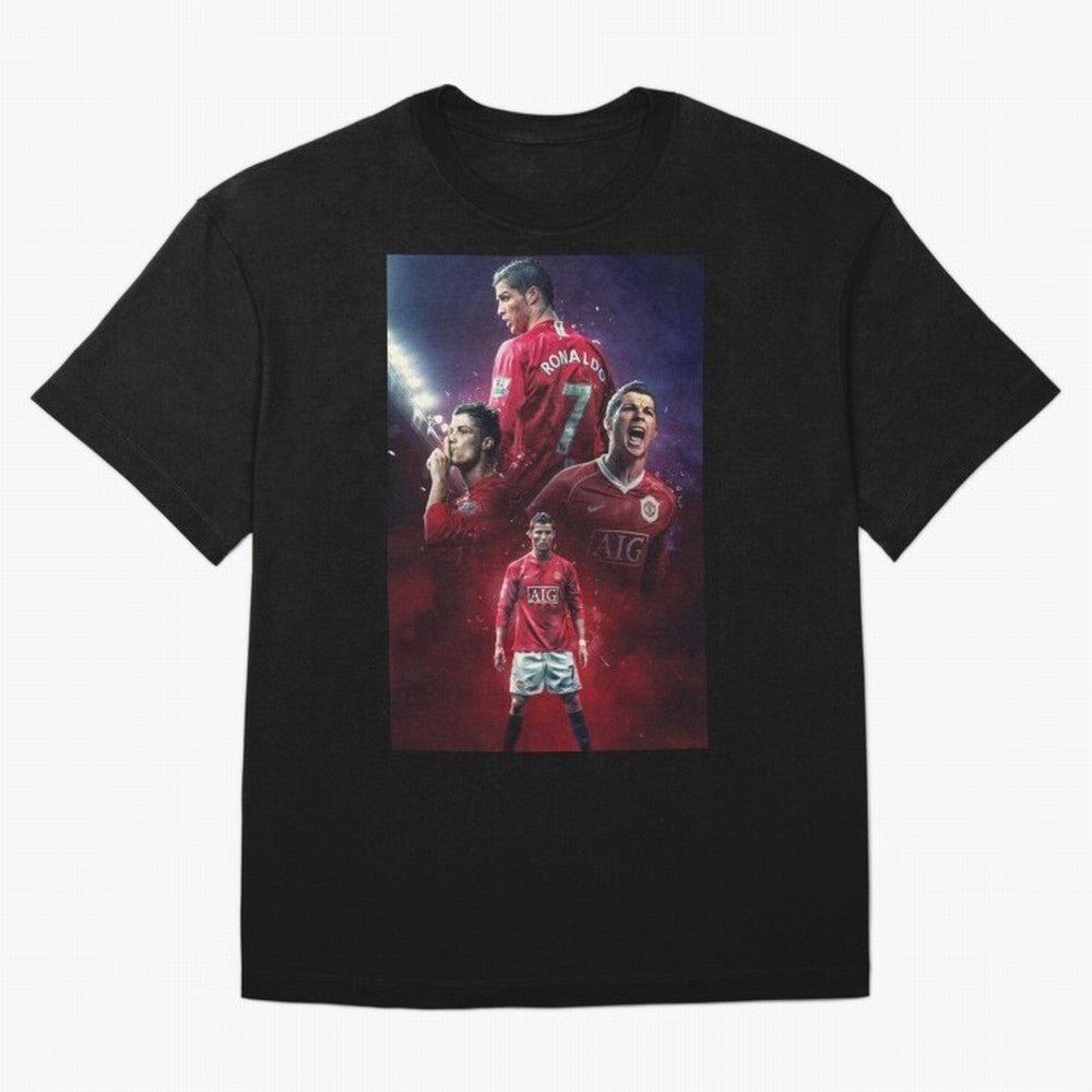 CR7 Art Wallpaper Ronaldo Posters Oversized T-Shirt Represent the Passion of FIFA World Cup 2026 Centered on Cristiano Ronaldo, England and Germany Energy, Champion Mindset, Group Stage Buzz, Knockout Tension and Passionate Fan Culture; Made for