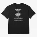 Christiano Ronaldo - Your love makes me strong. Your hate makes me unstoppable Oversized T-Shirt Follow Every Goal of the FIFA World Cup 2026 Group Stage Journey through Mbappe and Neymar Highlights, England and Germany Pride, Champion Mindset,