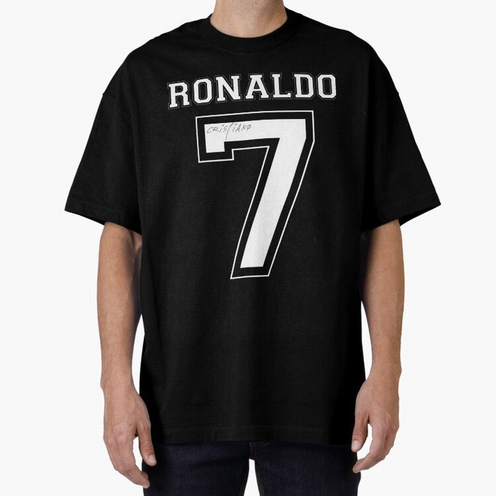 cristiano ronaldo Oversized T-Shirt Celebrate the Stars of Match Day Hype around FIFA World Cup 2026 USA Canada Mexico, Haaland, Argentina and Brazil, Football Festival Excitement, Trophy Ambitions, Country Rivalries and Star Player Buzz; Ideal for