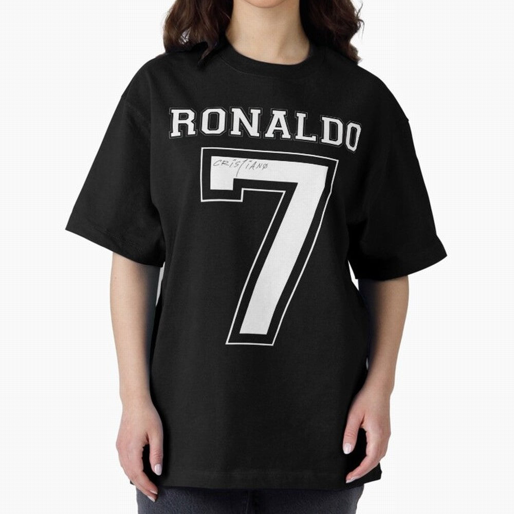 cristiano ronaldo Oversized T-Shirt Celebrate the Stars of Match Day Hype around FIFA World Cup 2026 USA Canada Mexico, Haaland, Argentina and Brazil, Football Festival Excitement, Trophy Ambitions, Country Rivalries and Star Player Buzz; Ideal for