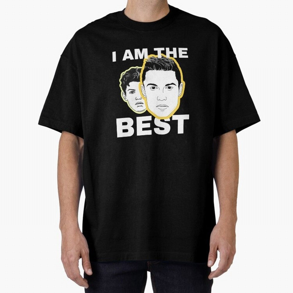 Cristiano Ronaldo - I Am The Best. Oversized T-Shirt Stand with the FIFA World Cup 2026 Journey through Messi and Cristiano Ronaldo Highlights, Germany Pride, Championship Spirit, Famous Goals, Roaring Crowds and International Football Unity; Built