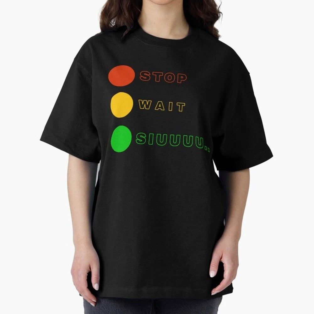 Stop wait siuuu Cristiano ronaldo suiii Oversized T-Shirt Represent the Passion of FIFA World Cup 2026 USA Canada Mexico Driven by Haaland and Mbappe, England, France and Netherlands Energy, Football History, Final Match Energy, Crowd Noise and