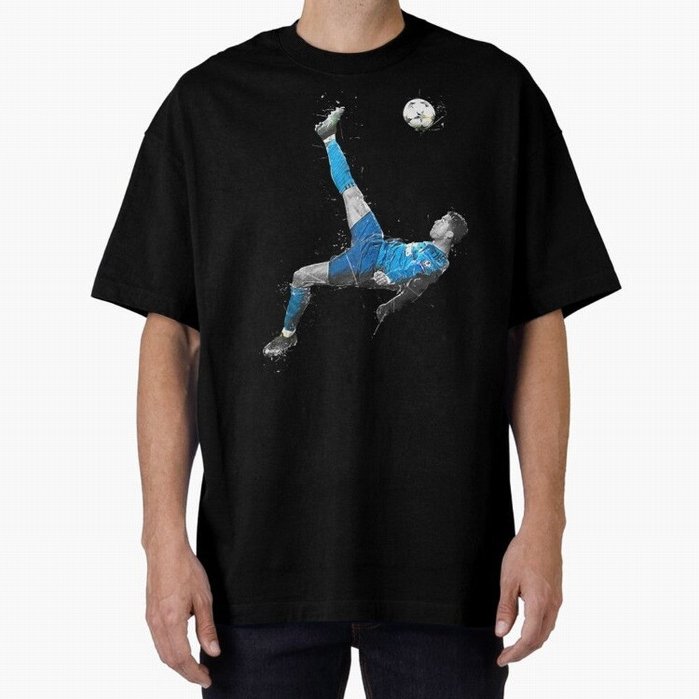 Cristiano Ronaldo Oversized T-Shirt Back the Journey through the FIFA World Cup 2026 Journey through Haaland Highlights, France and Portugal Pride, Football Festival Excitement, Trophy Ambitions, Country Rivalries and Star Player Buzz; Great for