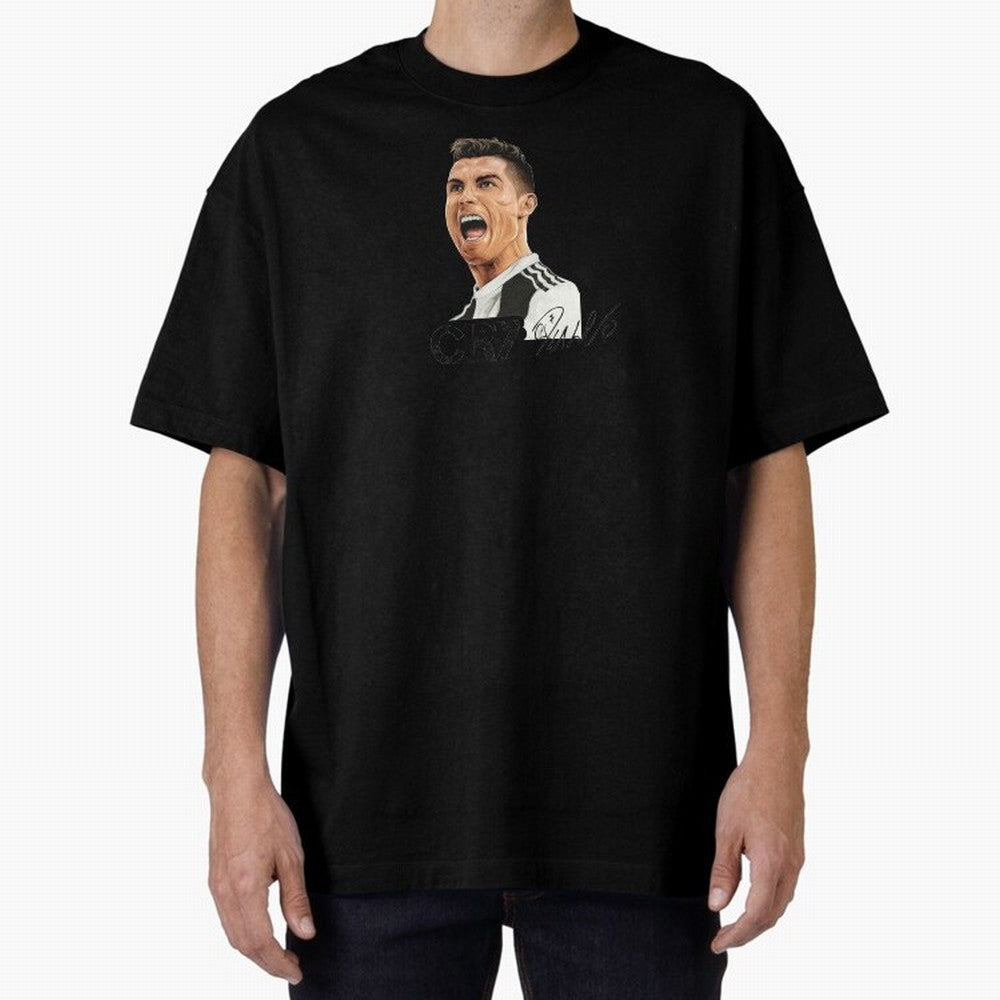 Cr7 Cristiano Ronaldo 7 Oversized T-Shirt Bring Trophy Dreams to Global Football Passion for FIFA World Cup 2026, Filled with Cristiano Ronaldo, Haaland and CR7, Germany, Sports Nostalgia, International Competition, Famous Players and Unforgettable