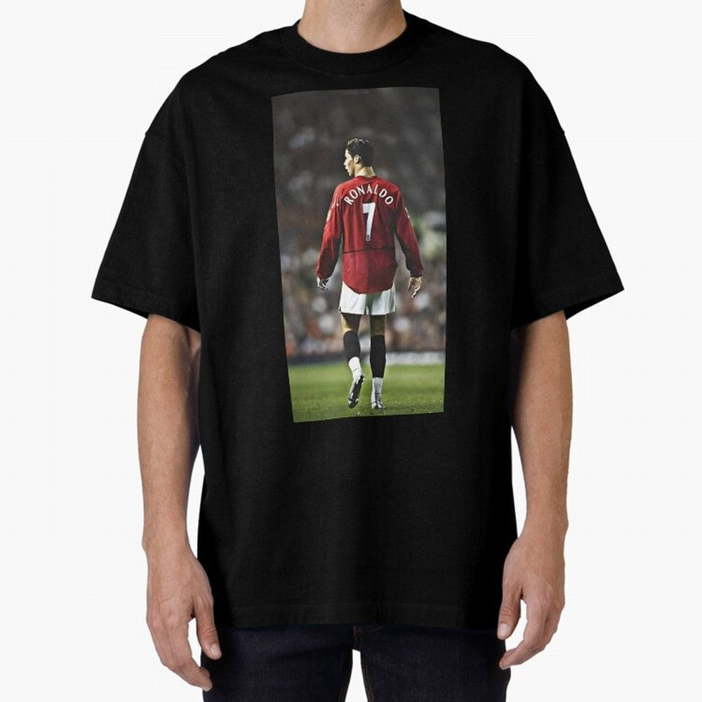Cr7 Oversized T-Shirt Celebrate the Road through FIFA World Cup 2026 Filled with Messi, France and Portugal Energy, Football Festival Excitement, Trophy Ambitions, Country Rivalries and Star Player Buzz; Ideal for Football Dads, Football Moms,