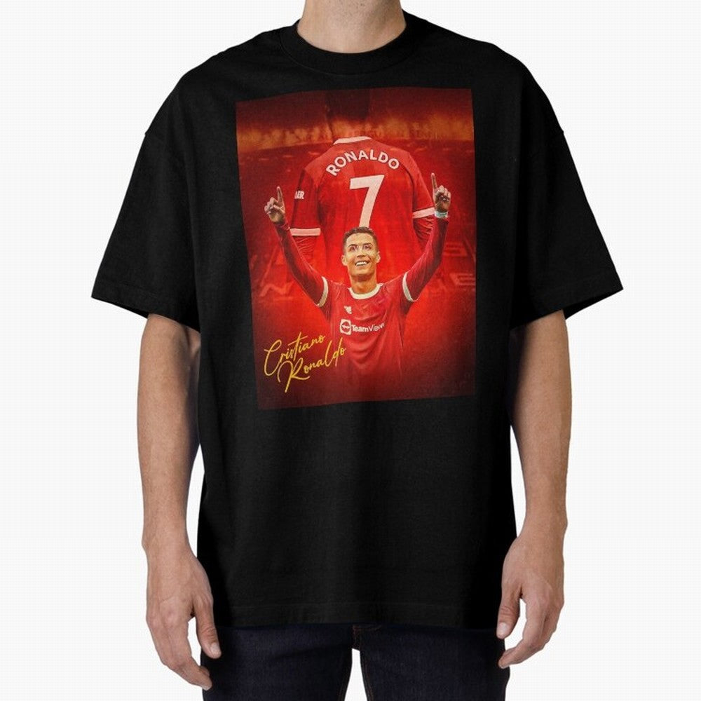 Cristiano Ronaldo ,Manchester 2022 Star, Football Poster, Ronaldo Gifts, Ronaldo Best Selling Oversized T-Shirt Celebrate Global Passion for FIFA World Cup 2026 USA Canada Mexico Centered on Messi and Cristiano Ronaldo, Brazil Energy, Classic