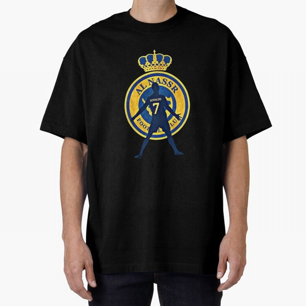 Cristiano Ronaldo T-shirt at Al-Nasr Saudi Club Oversized T-Shirt Follow Every Goal of FIFA World Cup 2026 USA Canada Mexico for Fans of Neymar and Spain, Bringing Retro Football Energy, Iconic Rivalries, Trophy Chase Drama and Stadium Atmosphere;