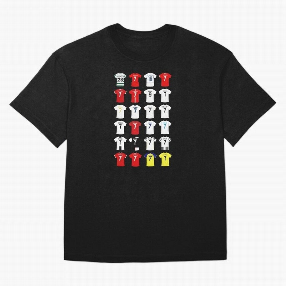 Cristiano Ronaldo Football Shirt Oversized T-Shirt Celebrate the Magic of FIFA World Cup 2026 Spirit, Featuring Portugal, Mbappe, Vintage Soccer Flavor, Modern Football Stars, National Flags and Final Night Emotion; Ideal for Fans Who Follow Messi,