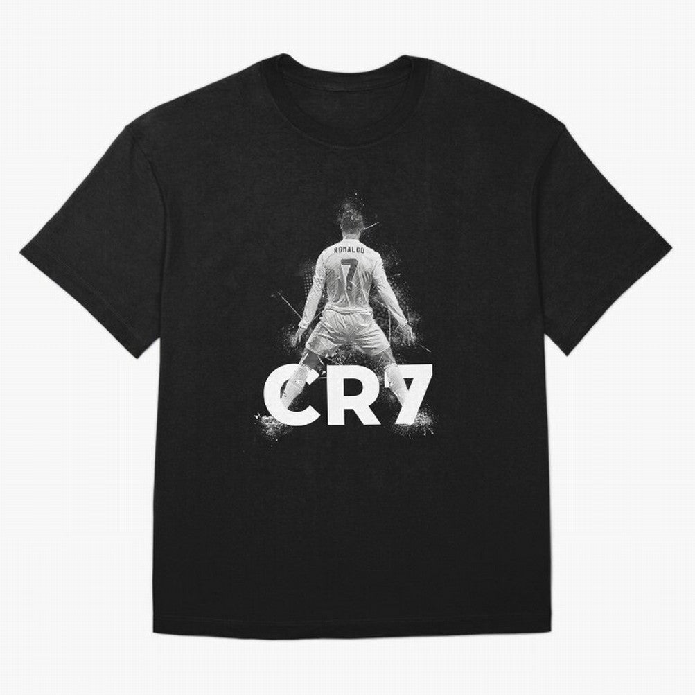 Cristiano Ronaldo CR7 Oversized T-Shirt Enjoy Match Day Hype around FIFA World Cup 2026 USA Canada Mexico, Mbappe and Neymar, England, Stadium Chants, National Pride, Trophy Dreams and Unforgettable Football Memories; Great for Watch Parties,