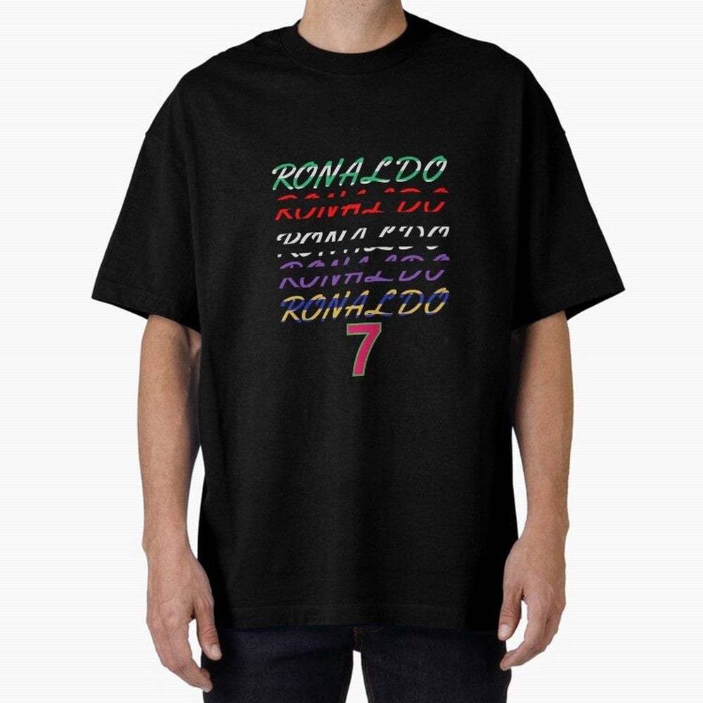 LOVE CR7 RONALDO - ALL CAREER Oversized T-Shirt Enjoy FIFA World Cup 2026 Group Stage Spirit, Filled with Argentina and Brazil, Cristiano Ronaldo, Match Day Excitement, Supporter Culture, Golden Goals and Global Football Passion; Great for