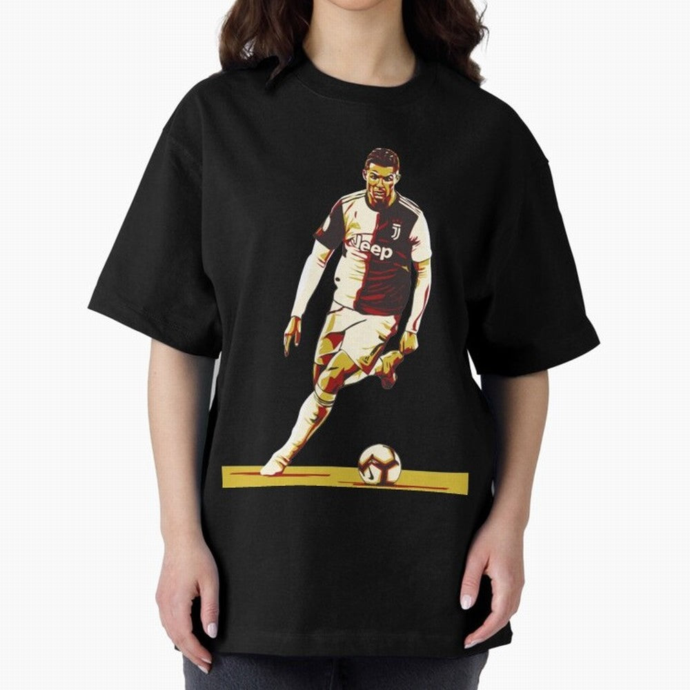 Cristiano Ronaldo Ronaldo Oversized T-Shirt Keep Football History Alive during Global Football Passion for FIFA World Cup 2026 Group Stage, Built around Messi, Neymar and Mbappe, Netherlands, Supporter Pride, Iconic Celebrations, Legendary Names