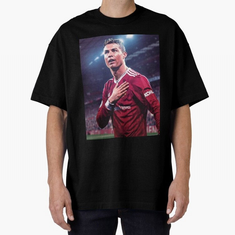 Cristiano Ronaldo New Oversized T-Shirt Stand Out with Spirit from FIFA World Cup 2026 USA Canada Mexico for Fans of CR7 and England and Germany, Bringing Football Passion, Legendary Performances, Festival Vibes and Supporter Community; Great for