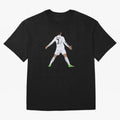 Cristiano Ronaldo Oversized T-Shirt Join the Countdown to FIFA World Cup 2026 Group Stage Spirit, with Brazil, Messi, Neymar and Mbappe, Retro Football Energy, Iconic Rivalries, Trophy Chase Drama and Stadium Atmosphere; Built for Supporters