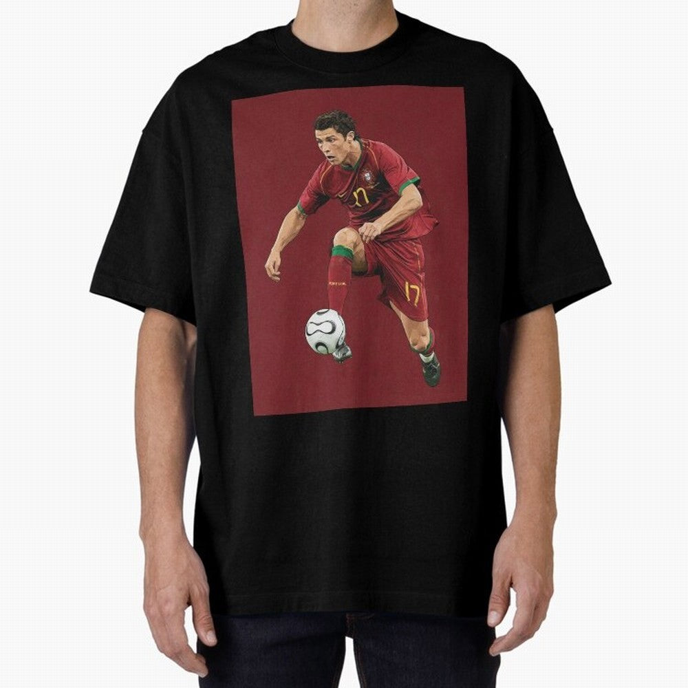 Ronaldo Oversized T-Shirt Honor FIFA World Cup 2026 Spirit, with England, CR7, Stadium Memories, Football Loyalty, International Chants and Championship Tradition; Ideal for Fans Who Follow Messi, Cristiano Ronaldo, CR7, Mbappe, Neymar and Haaland