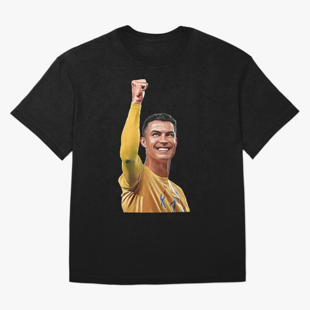 Cristiano Ronaldo - CR 7 Celebration Oversized T-Shirt Turn Every Weekend Toward Match Day Hype around FIFA World Cup 2026 Group Stage, Cristiano Ronaldo, Haaland and CR7, Brazil, Portugal and Argentina, Supporter Pride, Iconic Celebrations,