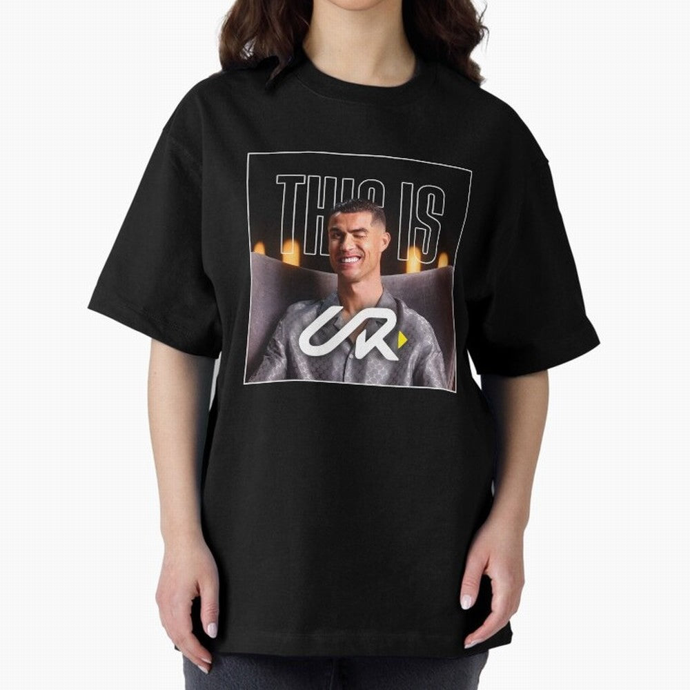 UR Cristiano Yt Oversized T-Shirt Support Iconic Players in FIFA World Cup 2026 for Fans of Cristiano Ronaldo and England and Germany, Bringing Global Supporter Spirit, Legendary Goals, National Colors and Tournament Celebration; Made for