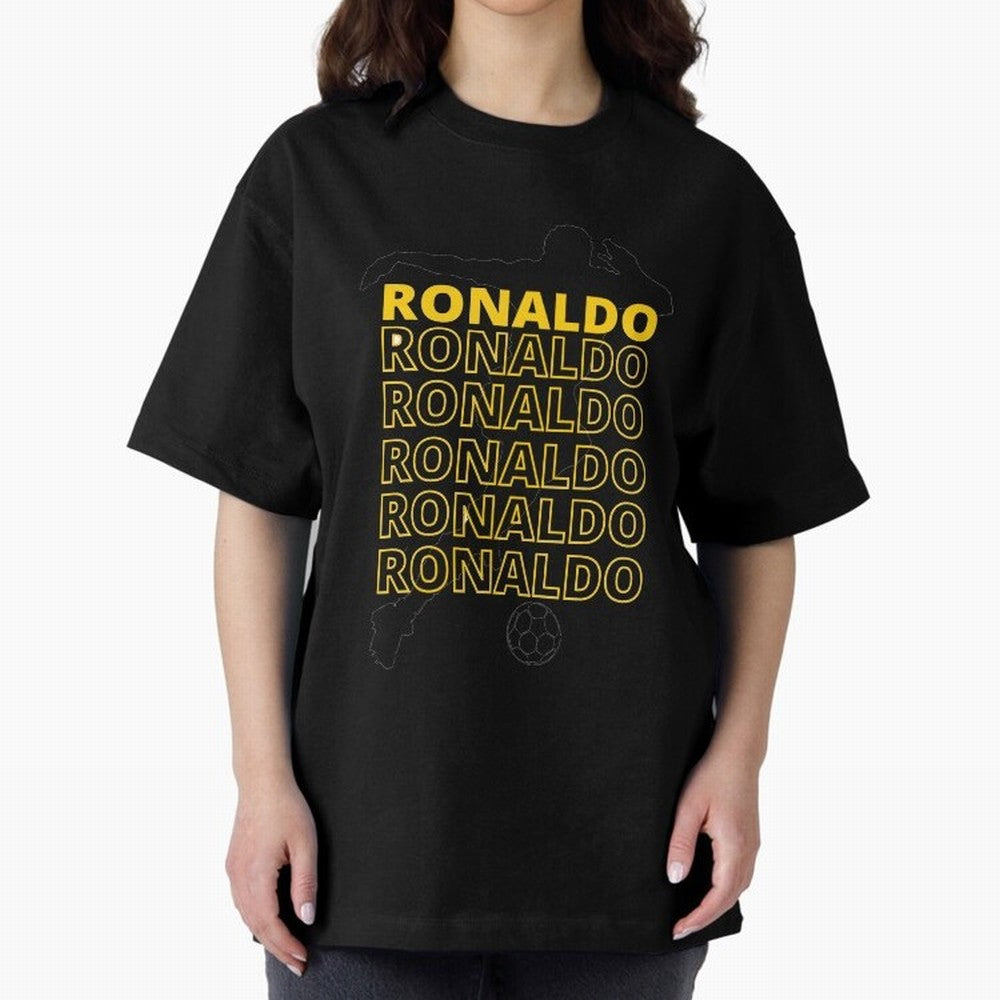 Ronaldo Oversized T-Shirt Capture FIFA World Cup 2026 with Messi and Cristiano Ronaldo, Portugal, Spain and Germany Energy, Football History, Final Match Energy, Crowd Noise and Once in a Lifetime Moments; Great for Supporters Who Love Legendary