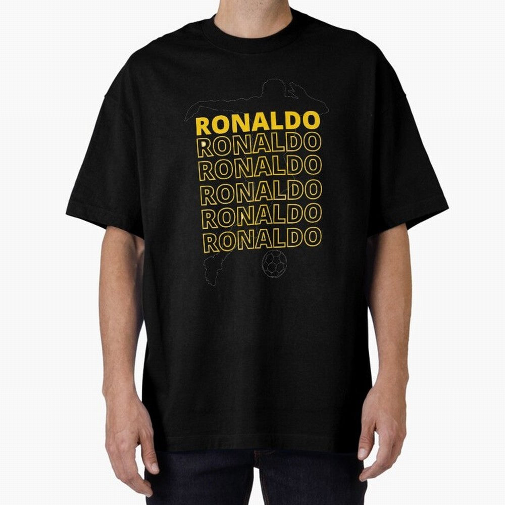 Ronaldo Oversized T-Shirt Capture FIFA World Cup 2026 with Messi and Cristiano Ronaldo, Portugal, Spain and Germany Energy, Football History, Final Match Energy, Crowd Noise and Once in a Lifetime Moments; Great for Supporters Who Love Legendary