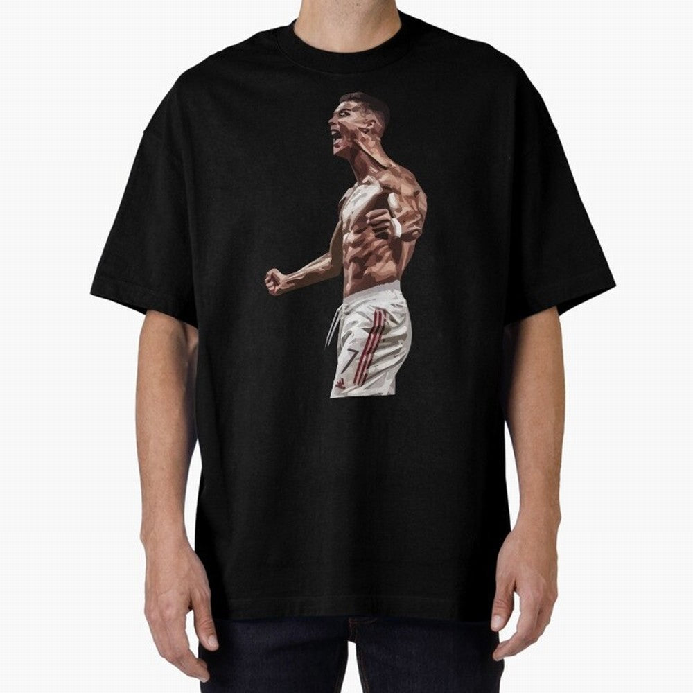 Cristiano Ronaldo - Celebration - CR7 - Manchester United Oversized T-Shirt Make Game Day About FIFA World Cup 2026 Group Stage Spirit, Driven by Spain, Messi and Cristiano Ronaldo, Stadium Memories, Football Loyalty, International Chants and